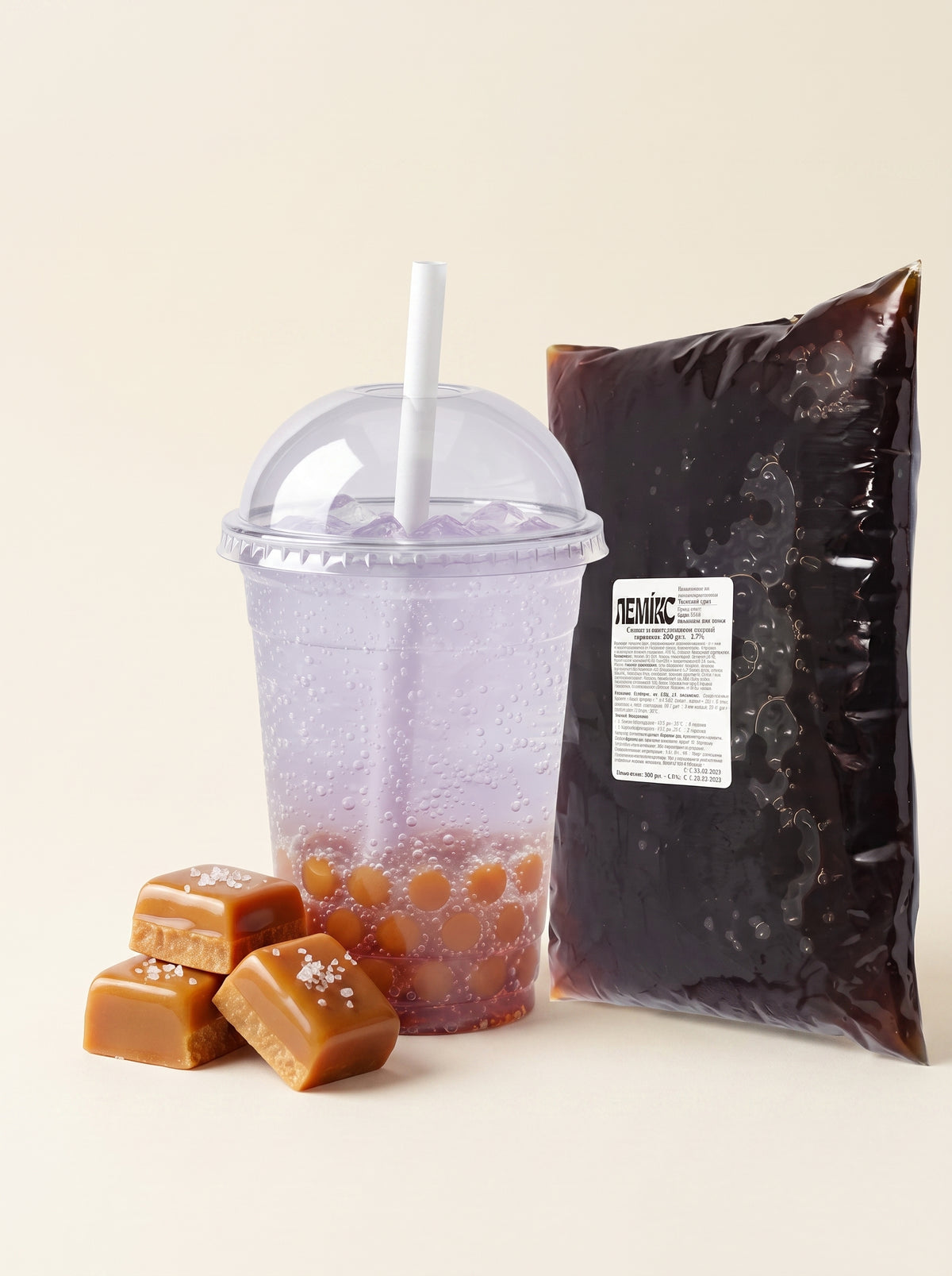 Кульки із соком Солона карамель, Bubble Tea (Бабл Ті)