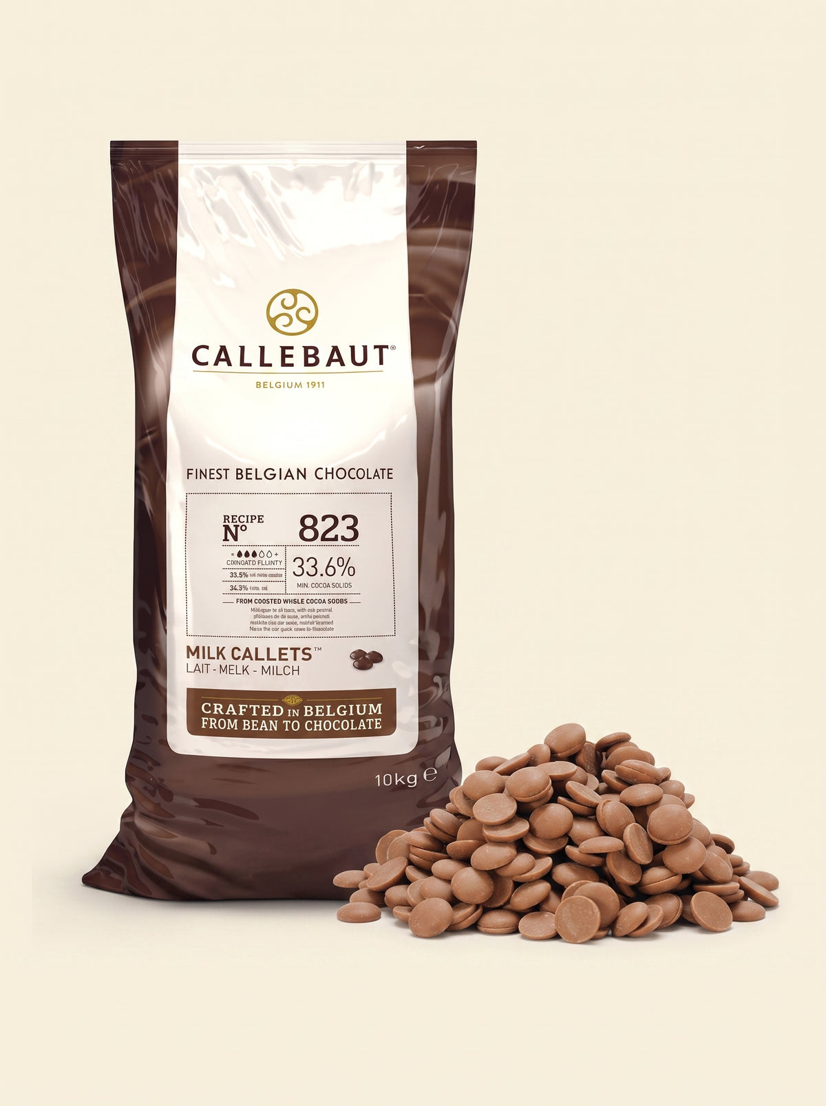 Молочний бельгійський шоколад Callebaut 823, 33,6%